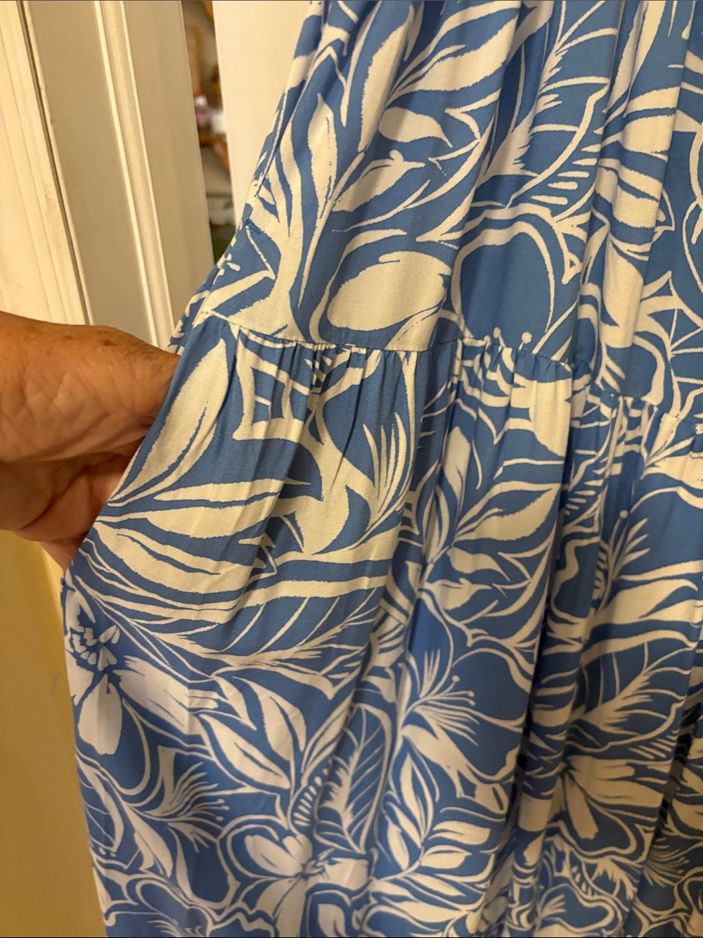 Old Navy Blue and White Smocked Sundress - Picture 4 of 4